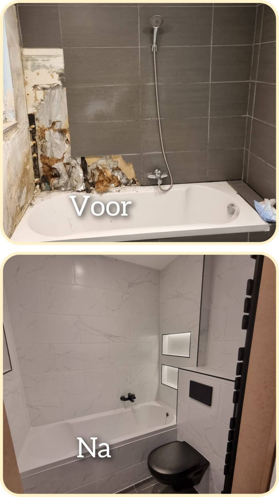 Badkamer in marmerlook